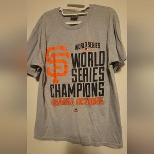 Majestic SF Giants 2014 World Series T-Shirt, Large